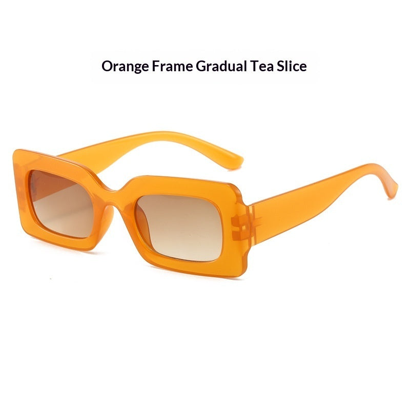 Retro Square Small-Frame Cross-Border Personalized Sunglasses