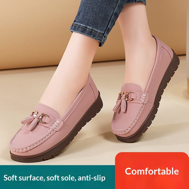 New Womens Plus-size Flat Moccasins