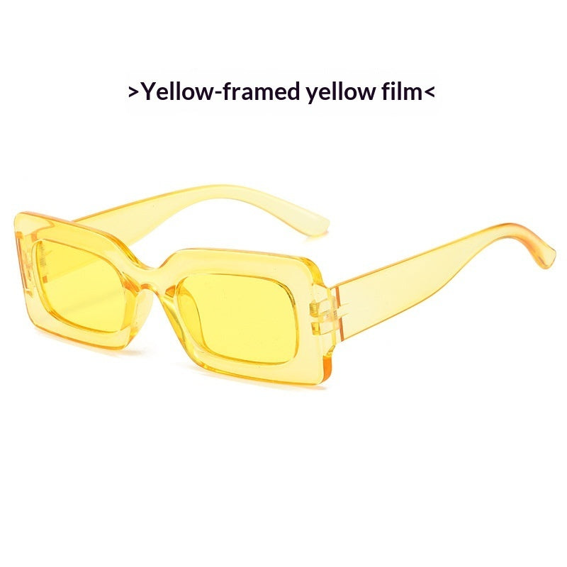 Retro Square Small-Frame Cross-Border Personalized Sunglasses