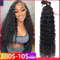 Water Wave Human Hair Bundles Curly Deep Wave 3 Bundles  Brazilian Natural Black Human Hair Remy Hair Human Hair Natural