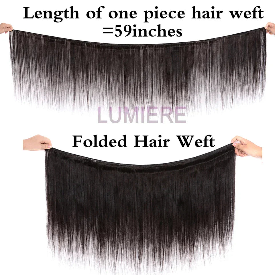 Bone Straight Human Hair Bundles With Closure 6x6/5x5 HD Transparent 100% Raw Virgin Human Hair Weave Extension 2X6 Lace Closure