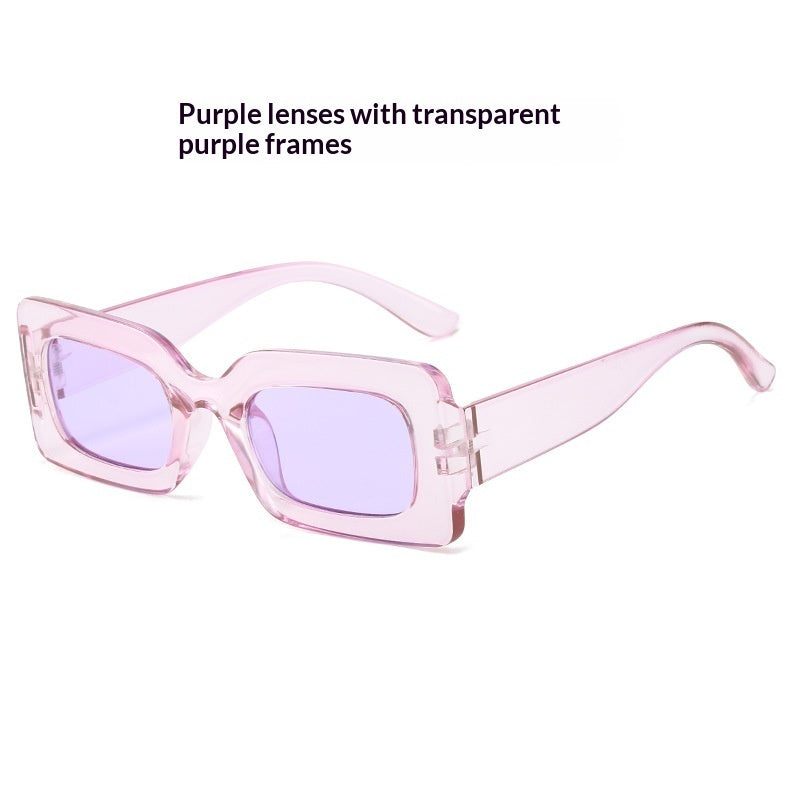 Retro Square Small-Frame Cross-Border Personalized Sunglasses